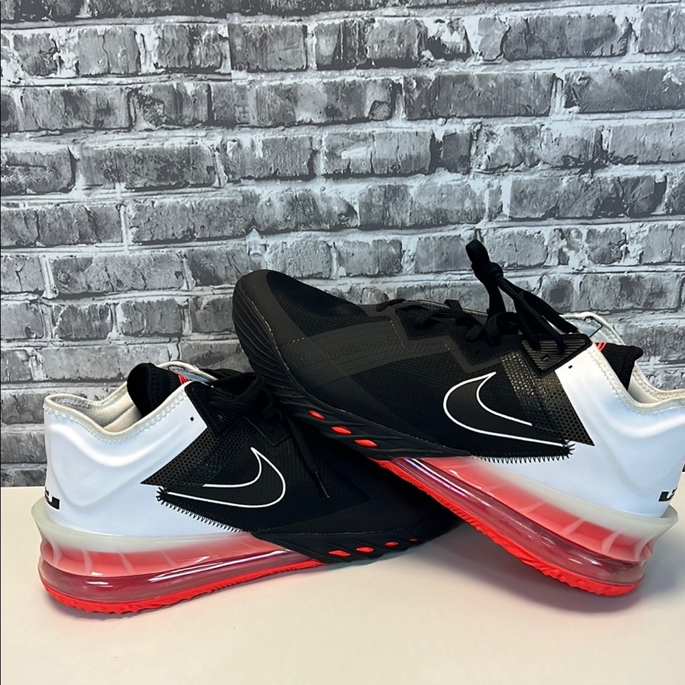 Nike LeBron XVIII 18 Low Heart of Lion Black White Crimson